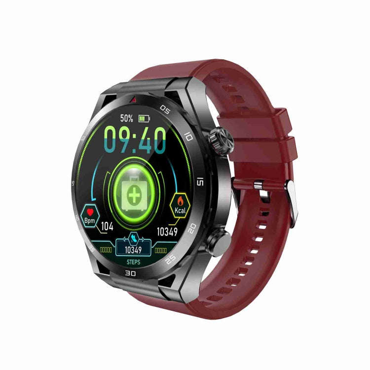 ET450 1.39 inch IP67 Waterproof Silicone Band Smart Watch, Support ECG / Non-invasive Blood Gluco...