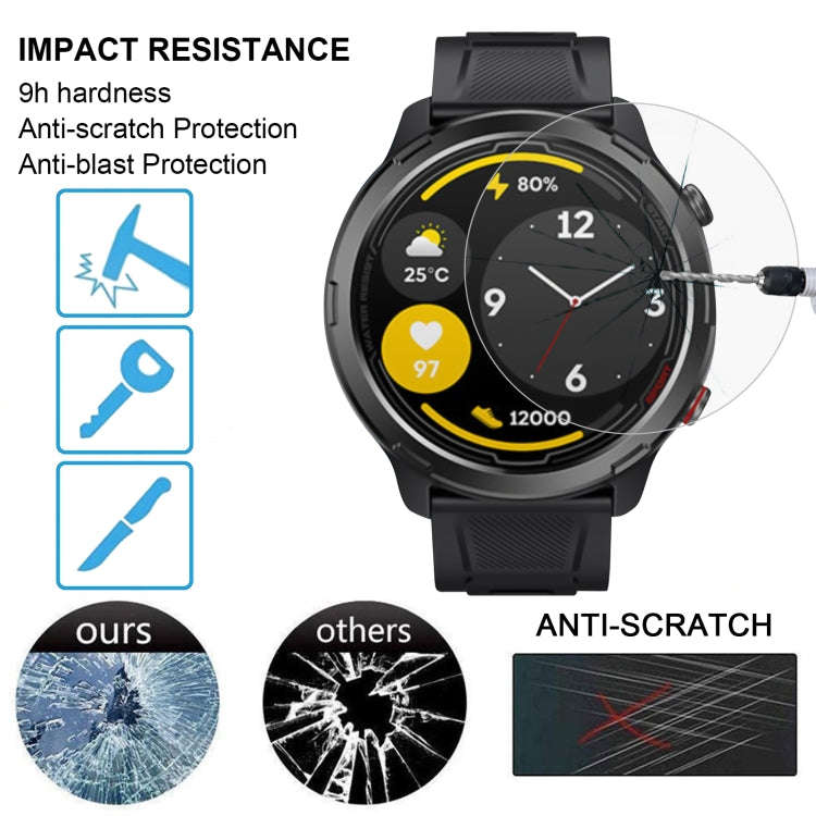 For Zeblaze Stratos 2 Lite 10pcs 0.26mm 2.5D 9H Tempered Glass Film Watch Screen Protector