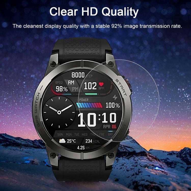 For Zeblaze Stratos 3 10pcs 0.26mm 2.5D 9H Tempered Glass Film Watch Screen Protector
