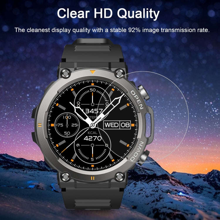 For Zeblaze Vibe 7 10pcs 0.26mm 2.5D 9H Tempered Glass Film Watch Screen Protector
