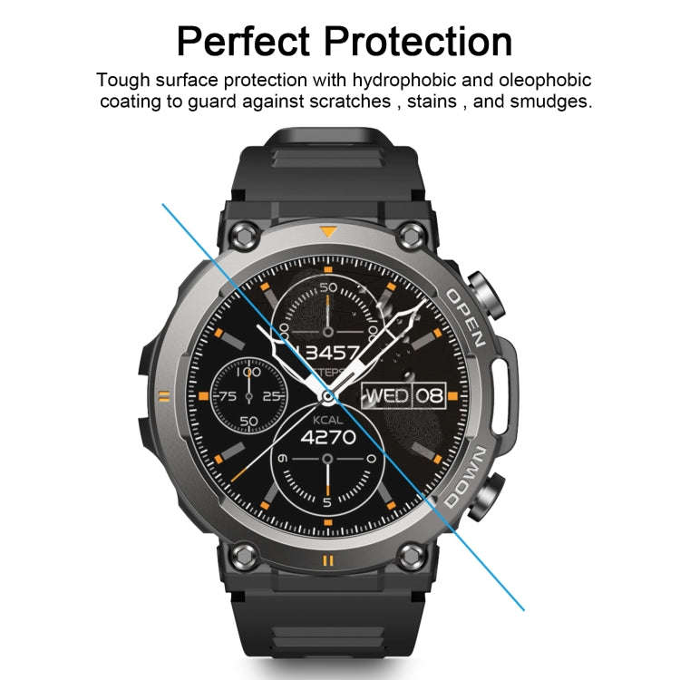 For Zeblaze Vibe 7 50pcs 0.26mm 2.5D 9H Tempered Glass Film Watch Screen Protector