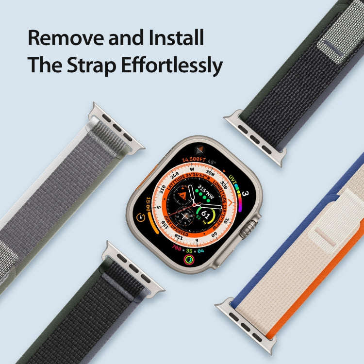 For Apple Watch 3 38mm DUX DUCIS YJ Series Nylon Watch Band(Blue Black)