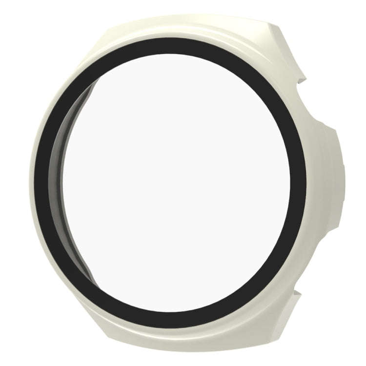 For Huawei Watch 4 Tempered Film + PC Integrated Watch Protective Case(White)