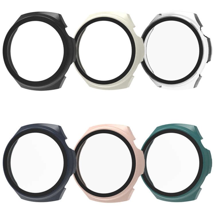 For Huawei Watch 4 Tempered Film + PC Integrated Watch Protective Case(White)
