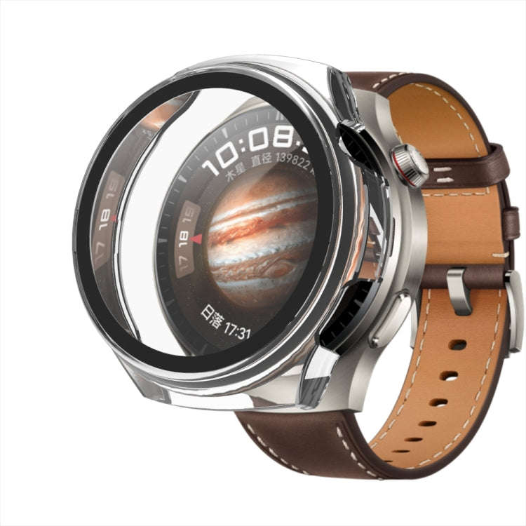 For Huawei Watch 4 Tempered Film + PC Integrated Watch Protective Case(White)