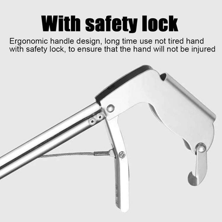 Foldable Multipurpose Stainless Steel Eel Loach Clamp Grab Tool, Length:1.5m