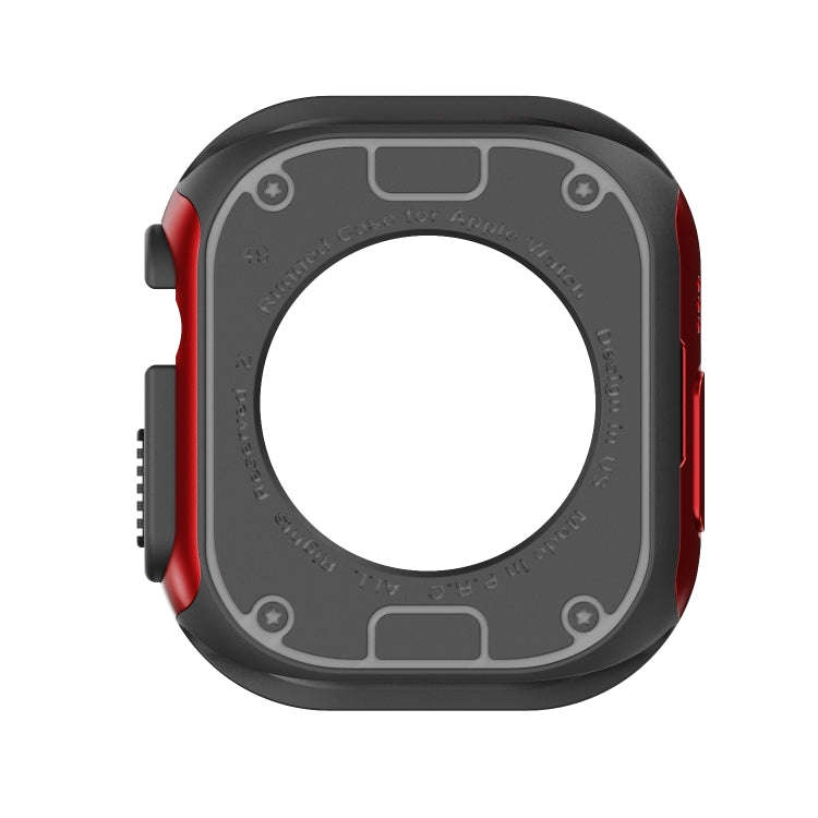 For Apple Watch Ultra 49mm 2-in-1 PC Hybrid TPU Armor Watch Case(Red)