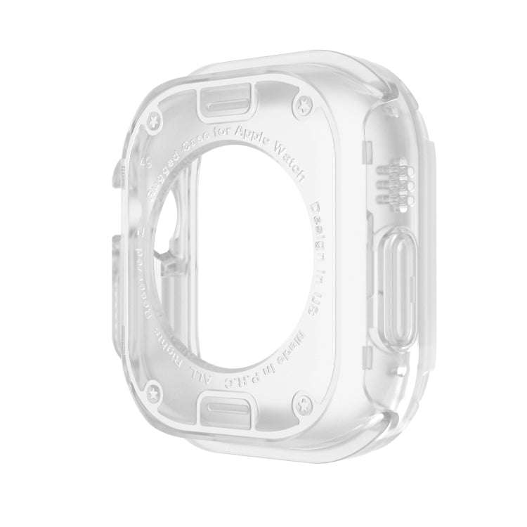 For Apple Watch Ultra 49mm 2-in-1 PC Hybrid TPU Armor Watch Case(Transparent)