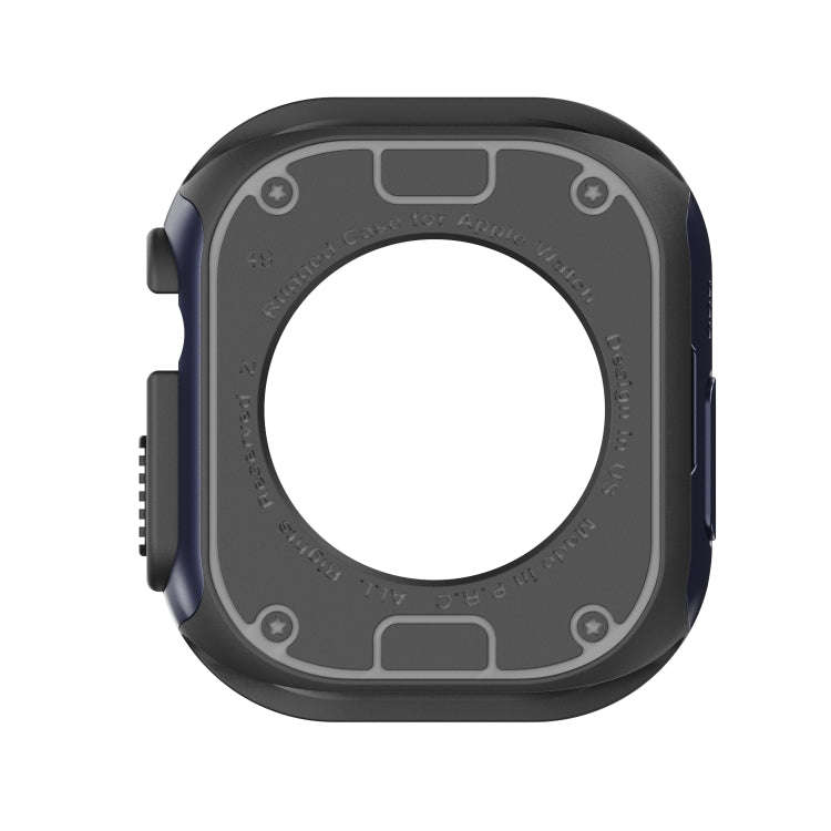 For Apple Watch Ultra 49mm 2-in-1 PC Hybrid TPU Armor Watch Case(Midnight Blue)