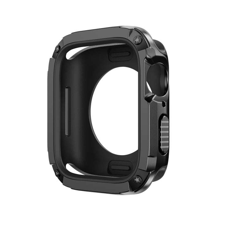 For Apple Watch Series 6 / 5 / 4 / SE 40mm 2-in-1 PC Hybrid TPU Armor Watch Case(Black)