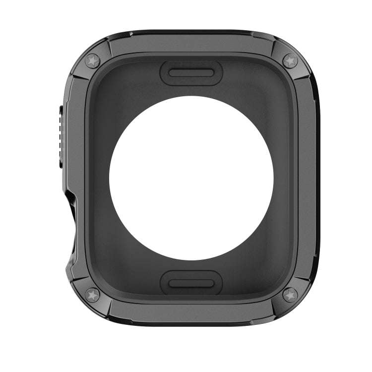 For Apple Watch Series 6 / 5 / 4 / SE 40mm 2-in-1 PC Hybrid TPU Armor Watch Case(Black)