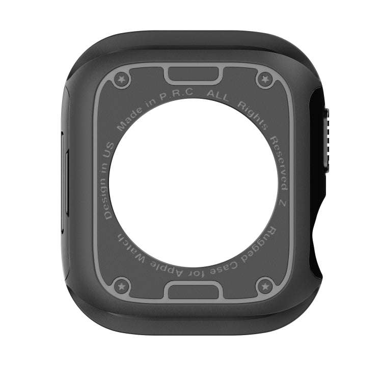 For Apple Watch Series 6 / 5 / 4 / SE 40mm 2-in-1 PC Hybrid TPU Armor Watch Case(Black)