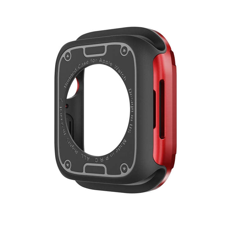For Apple Watch Series 6 / 5 / 4 / SE 40mm 2-in-1 PC Hybrid TPU Armor Watch Case(Red)