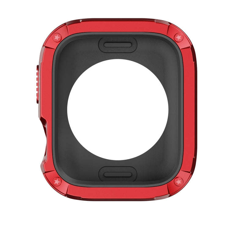 For Apple Watch Series 6 / 5 / 4 / SE 40mm 2-in-1 PC Hybrid TPU Armor Watch Case(Red)