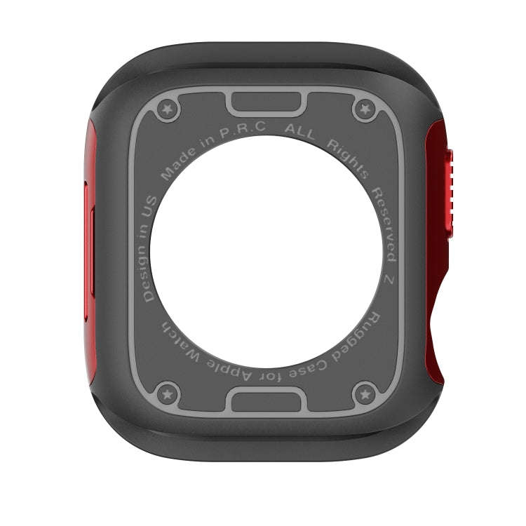 For Apple Watch Series 6 / 5 / 4 / SE 40mm 2-in-1 PC Hybrid TPU Armor Watch Case(Red)