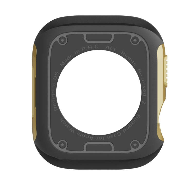 For Apple Watch Series 6 / 5 / 4 / SE 40mm 2-in-1 PC Hybrid TPU Armor Watch Case(Gold)