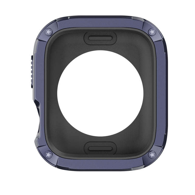 For Apple Watch Series 6 / 5 / 4 / SE 40mm 2-in-1 PC Hybrid TPU Armor Watch Case(Midnight Blue)