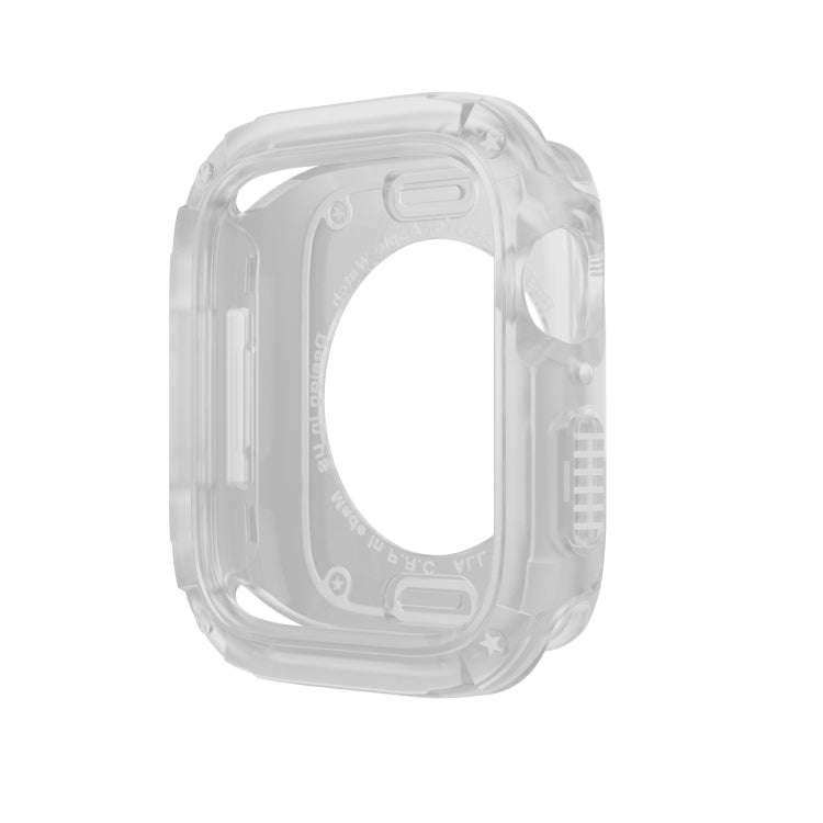 For Apple Watch Series 6 / 5 / 4 / SE 44mm 2-in-1 PC Hybrid TPU Armor Watch Case(Transparent)