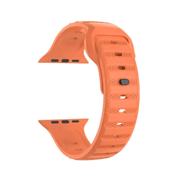 For Apple Watch 2 38mm Dot Texture Fluororubber Watch Band(Orange)