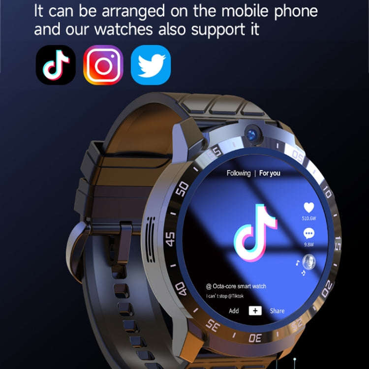 MT27 4G+64G 1.6 inch IP67 Waterproof 4G Android 8.1 Smart Watch Support Heart Rate / GPS, Type:Le...