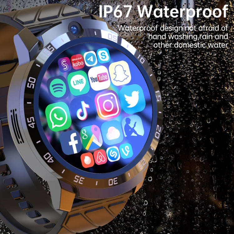 MT27 4G+64G 1.6 inch IP67 Waterproof 4G Android 8.1 Smart Watch Support Heart Rate / GPS, Type:Le...