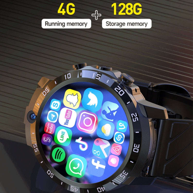 MT27 4G+64G 1.6 inch IP67 Waterproof 4G Android 8.1 Smart Watch Support Heart Rate / GPS, Type:Le...