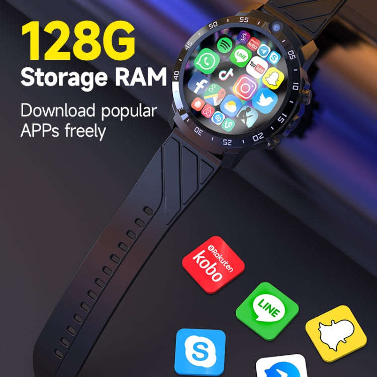 MT27 4G+64G 1.6 inch IP67 Waterproof 4G Android 8.1 Smart Watch Support Heart Rate / GPS, Type:Le...