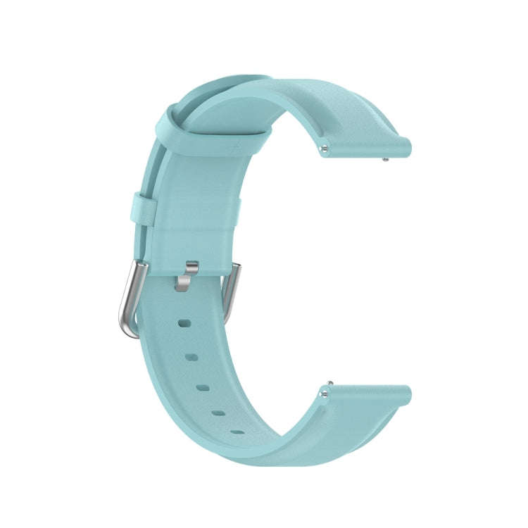 For Huawei Watch 4 / Watch 4 Pro Round Tail Leather Watch Band(Light Blue)
