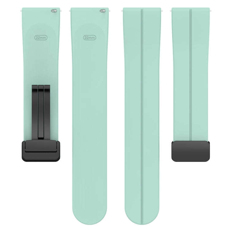For Huawei Watch 4 / Watch 4 Pro Folding Buckle Silicone Watch Band(Teal)