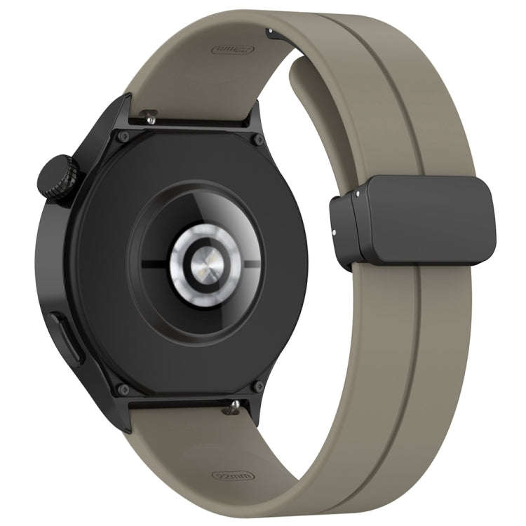 For Huawei Watch 4 / Watch 4 Pro Folding Buckle Silicone Watch Band(Space Grey)