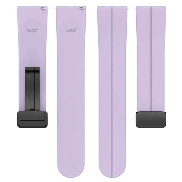 For Huawei Watch 4 / Watch 4 Pro Folding Buckle Silicone Watch Band(Purple)