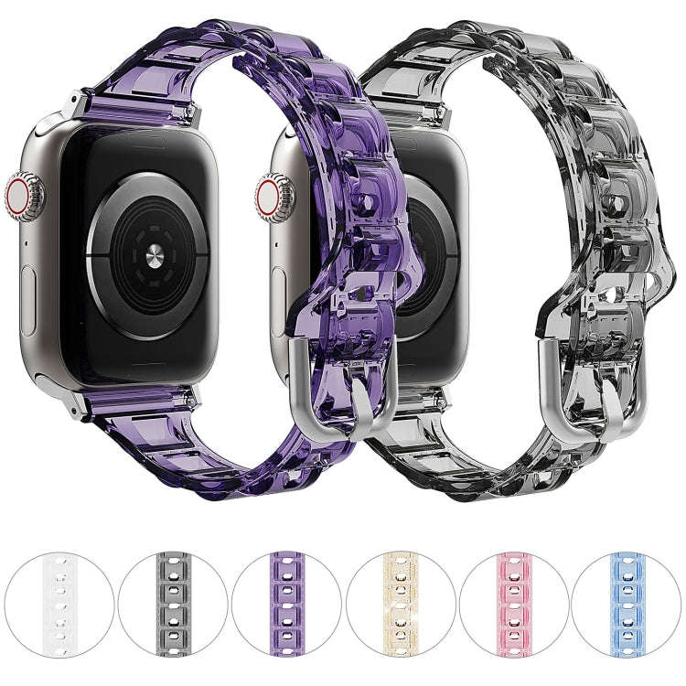 For Apple Watch 2 38mm Cube Airbag Clear TPU Watch Band(Red)