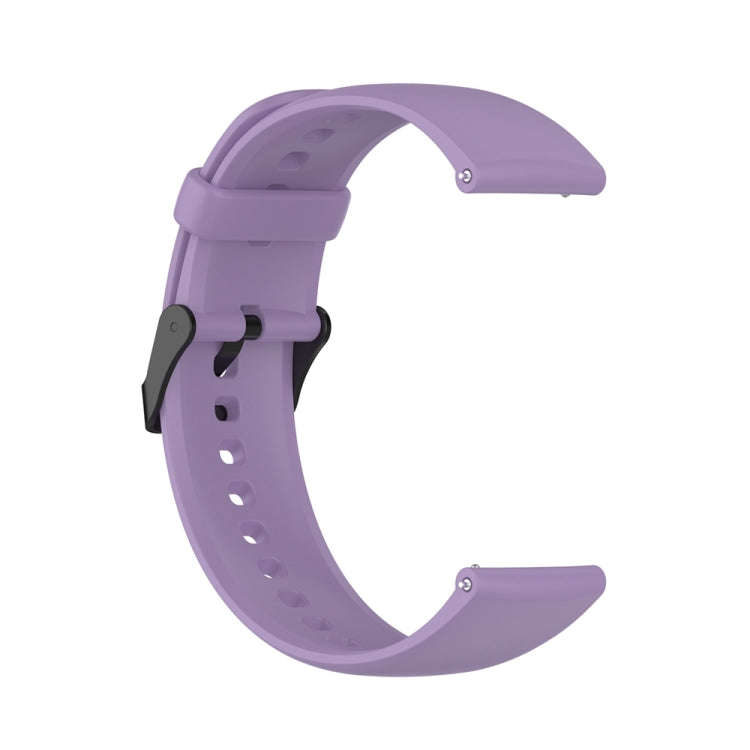 For Huawei Watch 4 / Watch 4 Pro Solid Color Silicone Stainless Steel Black Buckle Watch Band(Lig...