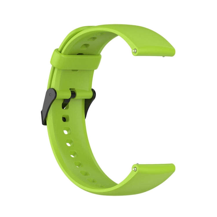 For Huawei Watch 4 / Watch 4 Pro Solid Color Silicone Stainless Steel Black Buckle Watch Band(Lim...