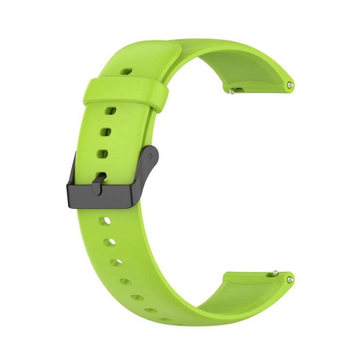 For Huawei Watch 4 / Watch 4 Pro Solid Color Silicone Stainless Steel Black Buckle Watch Band(Lim...