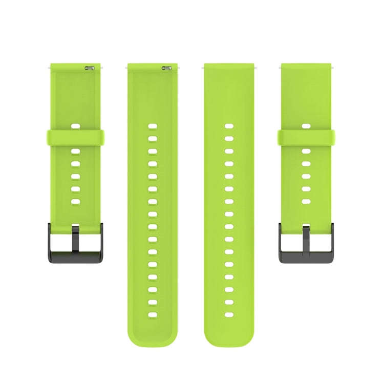 For Huawei Watch 4 / Watch 4 Pro Solid Color Silicone Stainless Steel Black Buckle Watch Band(Lim...