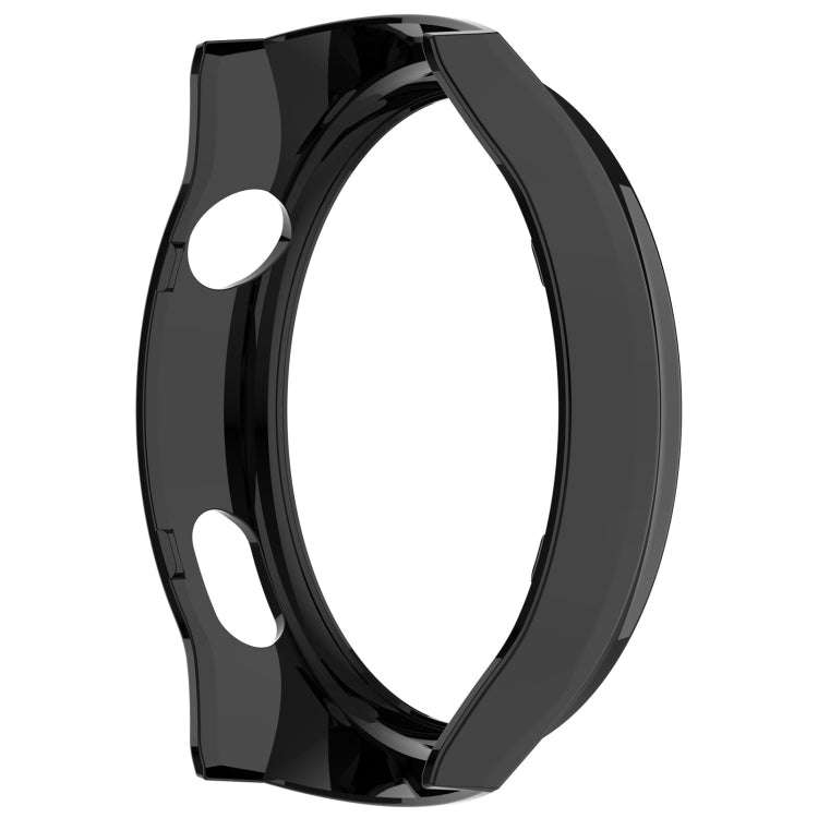 For Huawei Watch 4 Pro Half Coverage Hollowed Watch Protective Case + Hydrogel Film Set(Black)