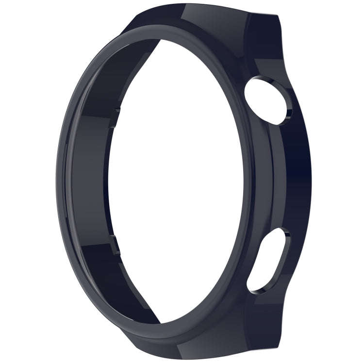 For Huawei Watch 4 Pro Half Coverage Hollowed Watch Protective Case + Hydrogel Film Set(Ink Blue)