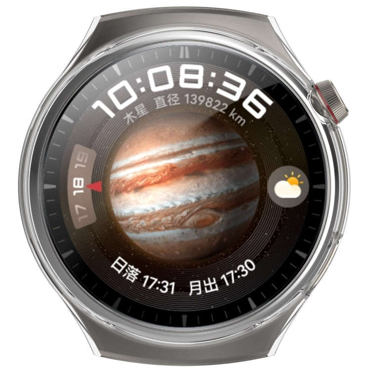 For Huawei Watch 4 Pro Half Coverage Hollowed Watch Protective Case + Hydrogel Film Set(Transpare...
