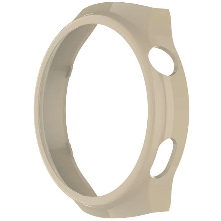 For Huawei Watch 4 Pro Half Coverage Hollowed Watch Protective Case + Hydrogel Film Set(Ivory White)