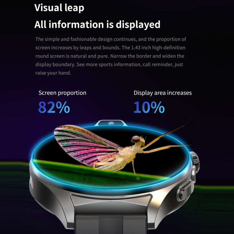L01 1.43 inch IP67 Waterproof 4G Android 9.0 Smart Watch Support Face Recognition / GPS, Specific...