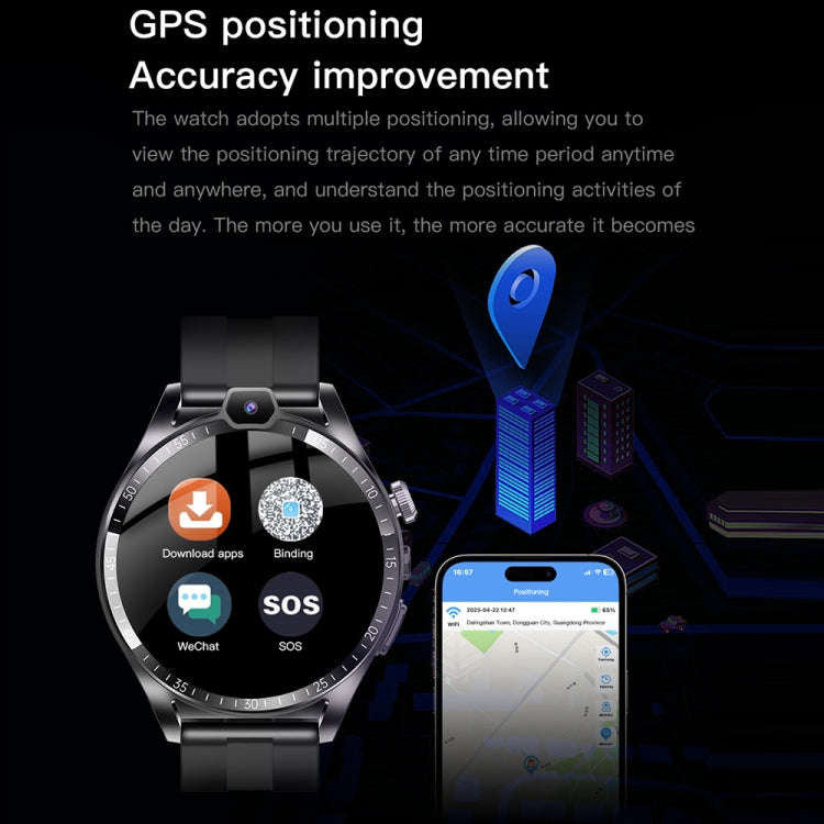L01 1.43 inch IP67 Waterproof 4G Android 9.0 Smart Watch Support Face Recognition / GPS, Specific...