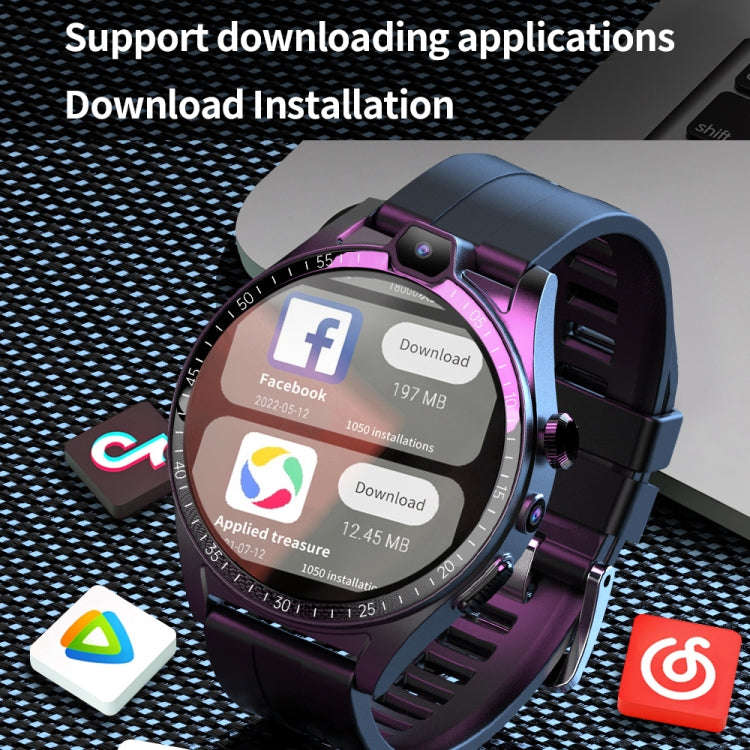 L01 1.43 inch IP67 Waterproof 4G Android 9.0 Smart Watch Support Face Recognition / GPS, Specific...