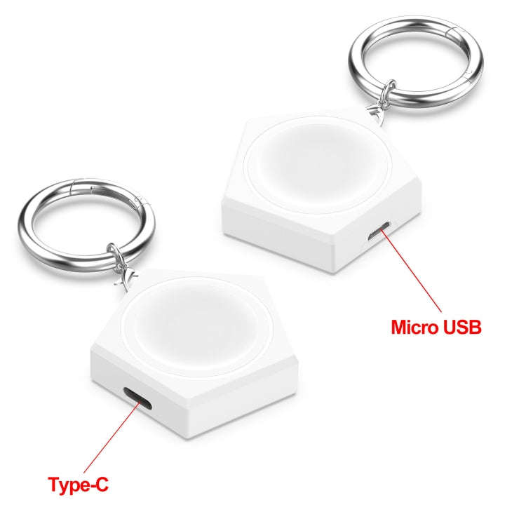 For Huawei Watch 4 / Watch 4 Pro Portable Universal Smart Watch Charger, Port:Type-C(White)