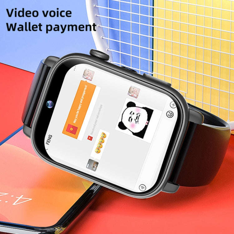 UNIWA X1S 1.9 inch IP67 Waterproof 4G Android 8.1 Dual Cameras Smart Watch Support Temperature Me...