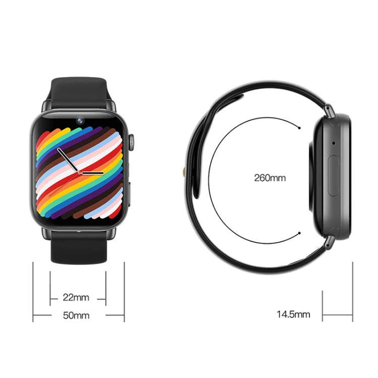 UNIWA X1S 1.9 inch IP67 Waterproof 4G Android 8.1 Dual Cameras Smart Watch Support Temperature Me...