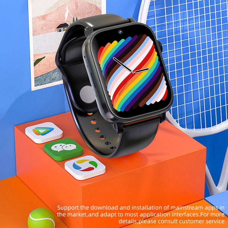 UNIWA X1S 1.9 inch IP67 Waterproof 4G Android 8.1 Dual Cameras Smart Watch Support Temperature Me...