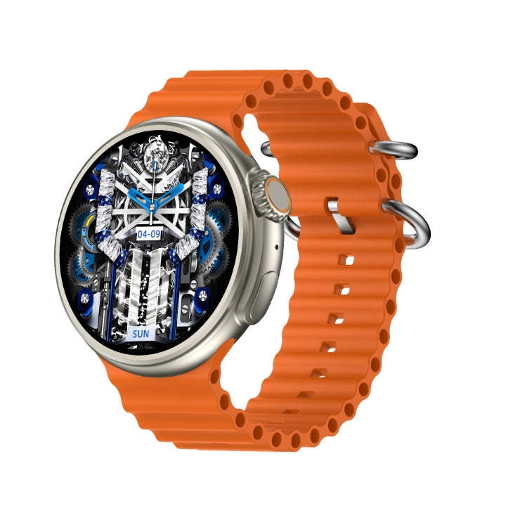 Z78 Ultra 1.52 inch Round Screen HD Smart Watch Supports Heart Rate/Blood Oxygen Monitoring(Orange)