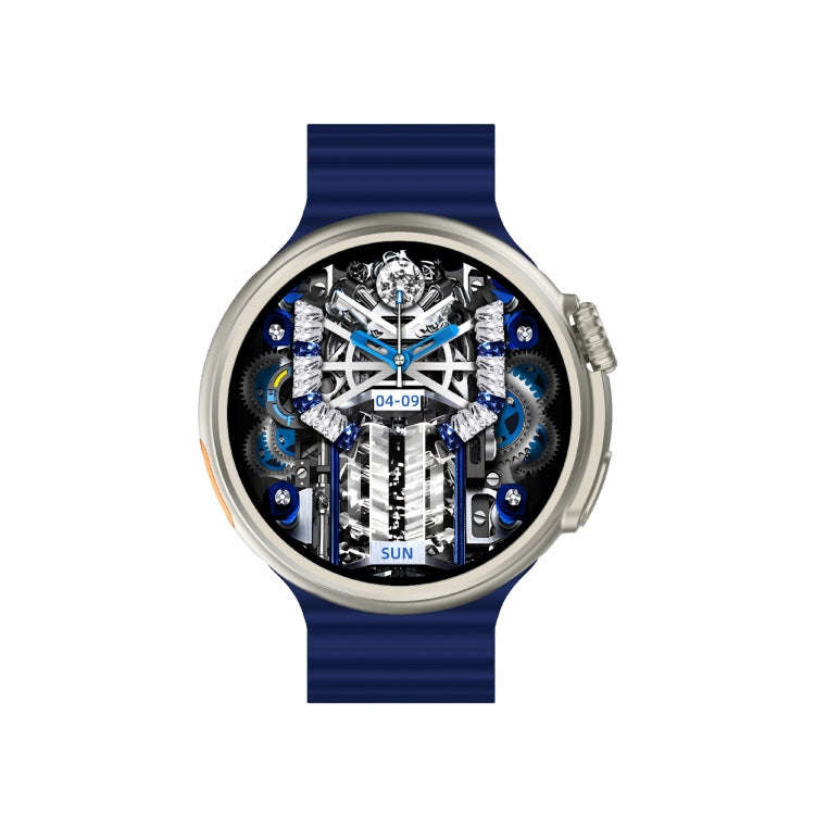 Z78 Ultra 1.52 inch Round Screen HD Smart Watch Supports Heart Rate/Blood Oxygen Monitoring(Blue)