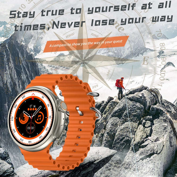 Z78 Ultra 1.52 inch Round Screen HD Smart Watch Supports Heart Rate/Blood Oxygen Monitoring(Grey)